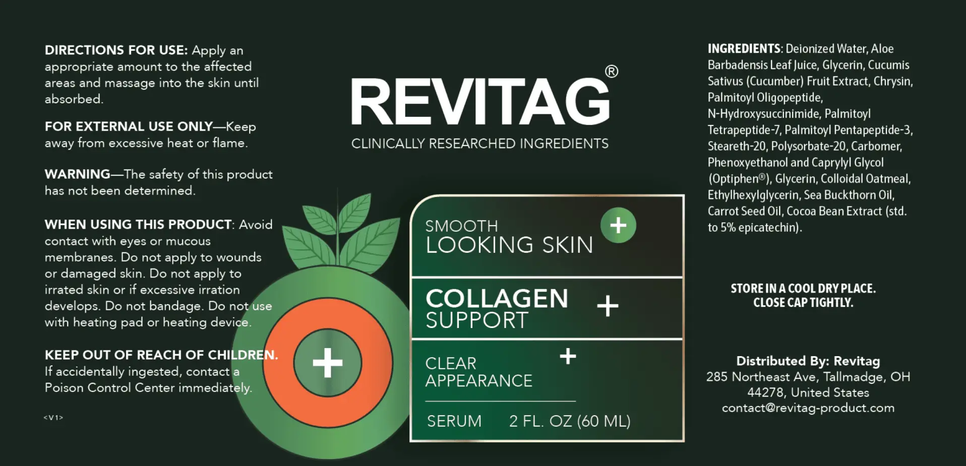 ReviTag® supplement label
